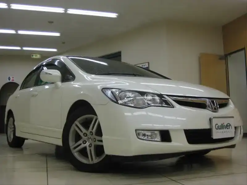 カタログ画像：シビック（CIVIC） １．８Ｓ 2005年9月 DBA-FD1 1800cc プレミアムホワイト・パール 燃費17.0km / l  メイン（その他）