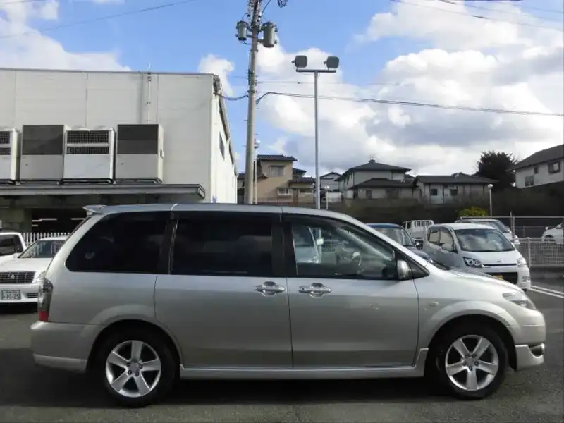 カタログ画像：ＭＰＶ（MPV） エアロリミックス 2004年4月 LA-LW3W 2300cc サンライトシルバーメタリック 燃費10.0km / l  外装