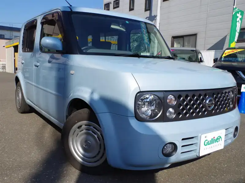 カタログ画像：キューブ（CUBE） １４Ｓ ＦＯＵＲ 2005年5月 DBA-BNZ11 1400cc エアブルー（ＰＭ） 燃費16.0km / l  メイン（その他）