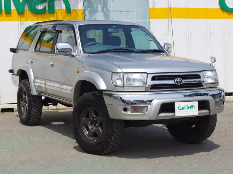 カタログ画像：ハイラックスサーフ（HILUX SURF） ＳＳＲ－Ｘ パッケージＢ 1998年8月 GF-RZN185W 2700cc シルバーメタリック 燃費9.1km / l  メイン