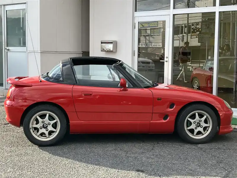 カタログ画像：カプチーノ（CAPPUCCINO） ベースグレード 1991年11月 E-EA11R 660cc コルドバレッド 燃費18.0km / l  外装