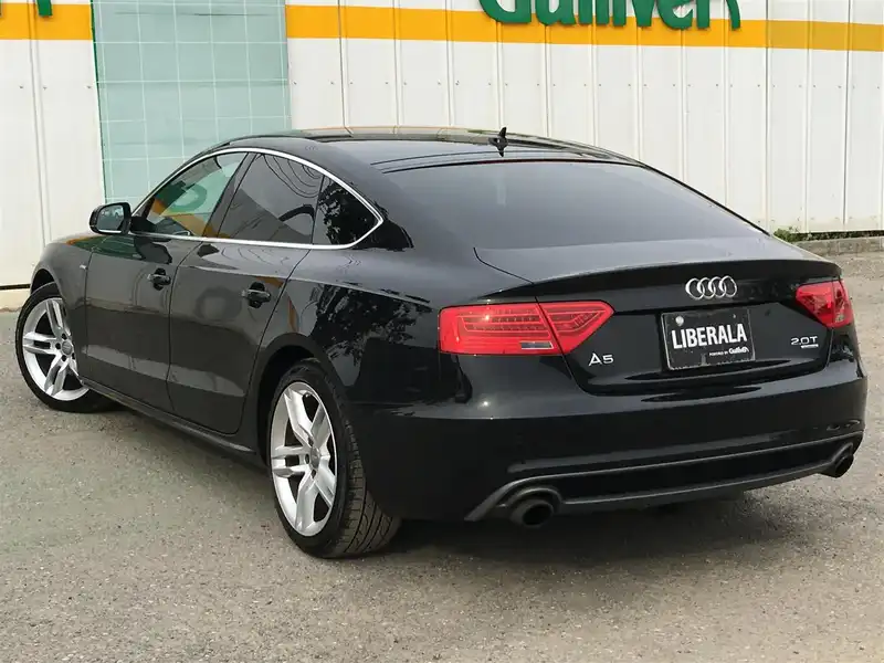 カタログ画像：Ａ５スポーツバック（A5 SPORTBACK） ２．０ＴＦＳＩクワトロ 2013年7月 DBA-8TCDNL 2000cc ファントムブラックパールエフェクト 燃費13.6km / l バック