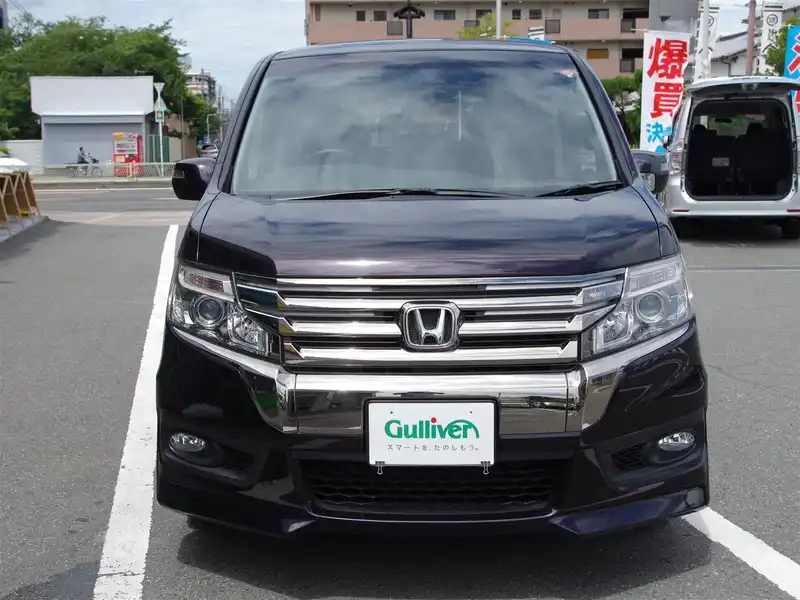 カタログ画像：ステップワゴンスパーダ（STEPWAGON SPADA） Ｚ クールスピリット 2012年6月 DBA-RK6 2000cc プレミアムコスミックバイオレットパール 燃費13.6km / l フロント