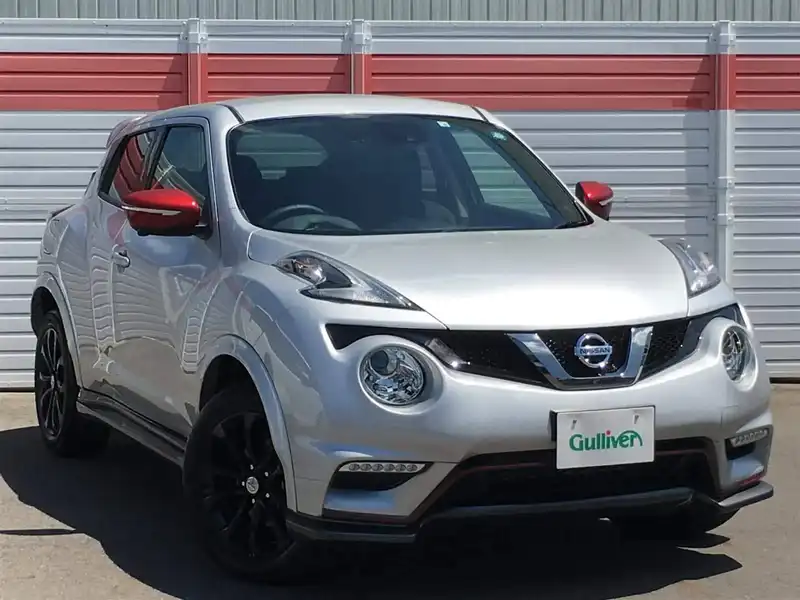 カタログ画像：ジューク（JUKE） １５ＲＸ Ｖセレクション スタイル ニスモ アラウンドビューモニターパッケージ 2018年8月 DBA-YF15 1500cc ブリリアントシルバー（Ｍ） 燃費18.0km / l メイン（その他）