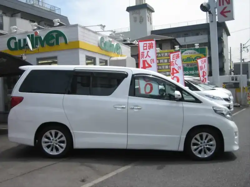 カタログ画像：アルファード（ALPHARD） ３５０Ｓ サイドリフトアップシート装着車 2008年5月 DBA-GGH25W 3500cc ホワイトパールクリスタルシャイン 燃費9.1km / l  外装