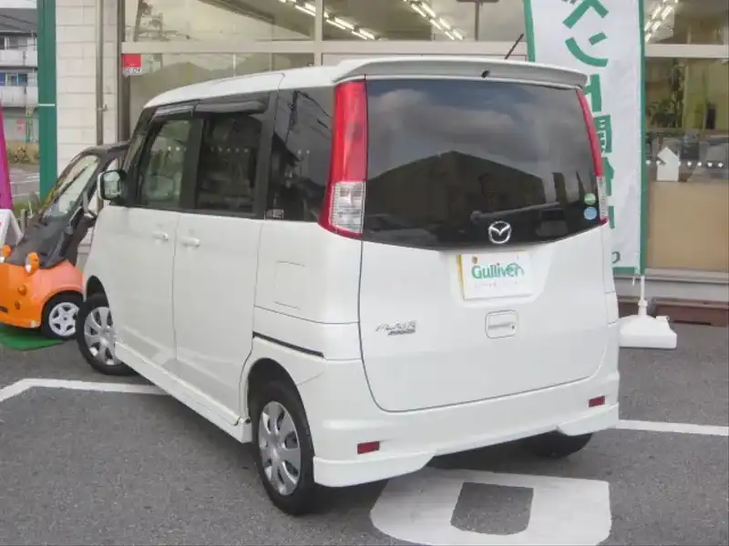 カタログ画像：フレアワゴン（FLAIR WAGON） ＩＳリミテッド 2012年6月 DBA-MM21S 660cc パールホワイト 燃費22.2km / l バック