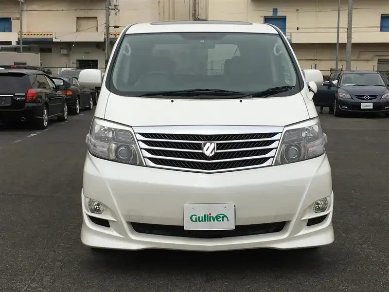 カタログ画像：アルファードＧ（ALPHARD G） ＡＳ リミテッド 2005年9月 DBA-ANH10W 2400cc ホワイトパールマイカ 燃費9.7km / l  フロント