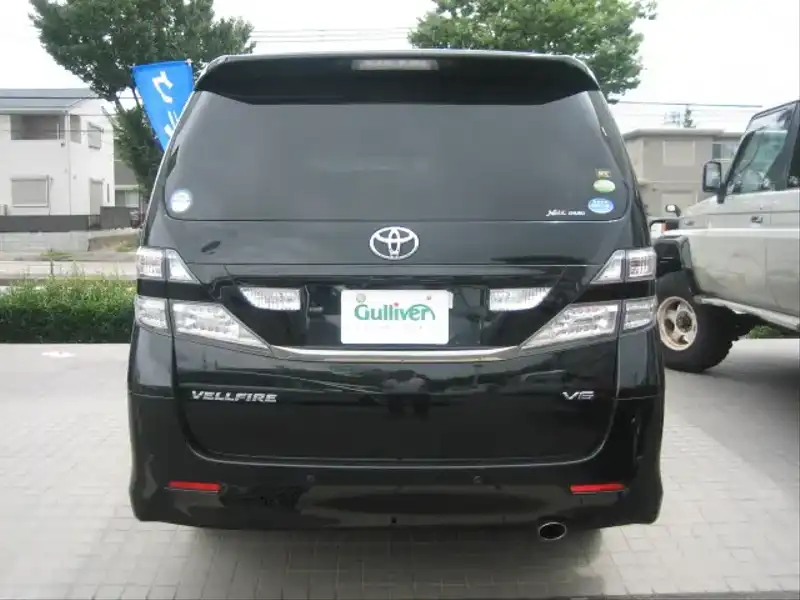 カタログ画像：ヴェルファイア（VELLFIRE） ３．５Ｚ Ｇエディション 2008年5月 DBA-GGH25W 3500cc ブラック 燃費9.1km / l  バック