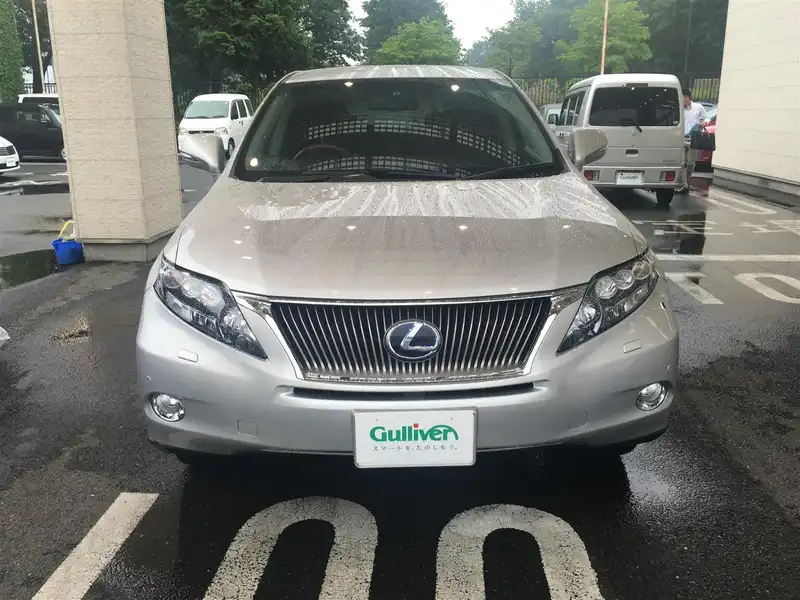 カタログ画像：ＲＸ（RX） ＲＸ４５０ｈ バージョンＬ エアサスペンション 2011年6月 DAA-GYL16W 3500cc シルバーマイカメタリック 燃費16.4km / l フロント