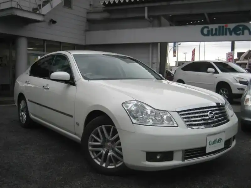 カタログ画像：フーガ（FUGA） ３５０ＸＶ ＶＩＰ 2004年10月 CBA-PY50 3500cc ホワイトパール（３Ｐ） 燃費9.2km / l  メイン