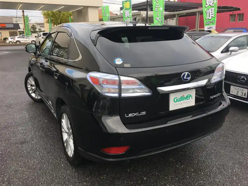 カタログ画像：ＲＸ（RX） ＲＸ４５０ｈ バージョンＬ 2011年6月 DAA-GYL15W 3500cc ブラックorスターライトブラックガラスフレーク 燃費16.8km / l バック