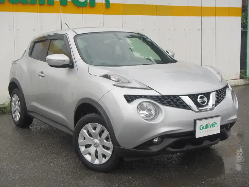 カタログ画像：ジューク（JUKE） １６ＧＴ 2015年11月 CBA-F15 1600cc ブリリアントシルバー（Ｍ） 燃費14.2km / l メイン