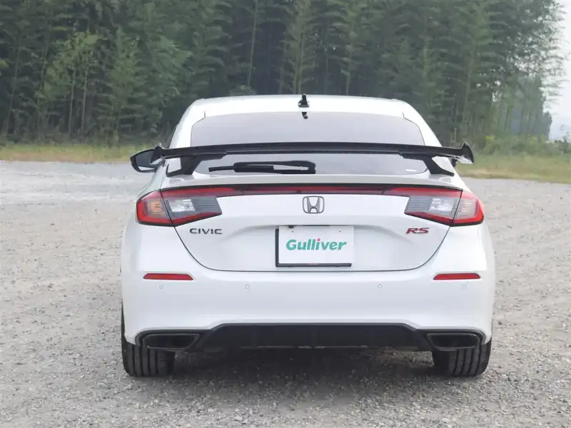 カタログ画像：シビック（CIVIC） タイプＲ レーシングブラックパッケージ 2025年9月 6BA-FL5 2000cc チャンピオンシップホワイト 燃費12.5km / l 外装