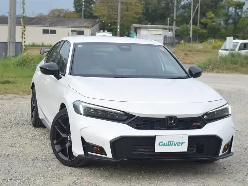カタログ画像：シビック（CIVIC） タイプＲ レーシングブラックパッケージ 2025年9月 6BA-FL5 2000cc チャンピオンシップホワイト 燃費12.5km / l 外装