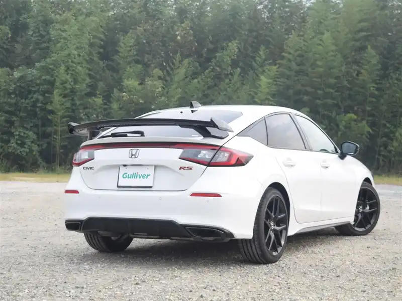 カタログ画像：シビック（CIVIC） タイプＲ レーシングブラックパッケージ 2025年9月 6BA-FL5 2000cc チャンピオンシップホワイト 燃費12.5km / l 外装