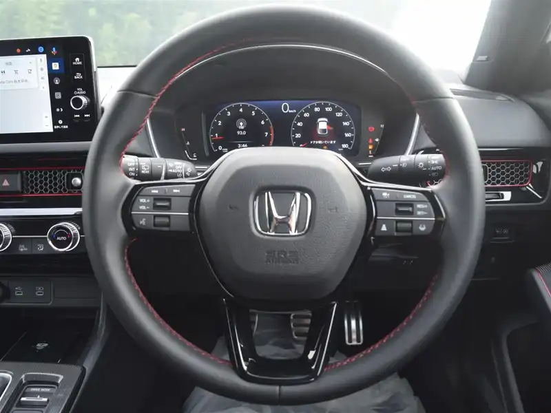 カタログ画像：シビック（CIVIC） タイプＲ レーシングブラックパッケージ 2025年9月 6BA-FL5 2000cc チャンピオンシップホワイト 燃費12.5km / l 内装