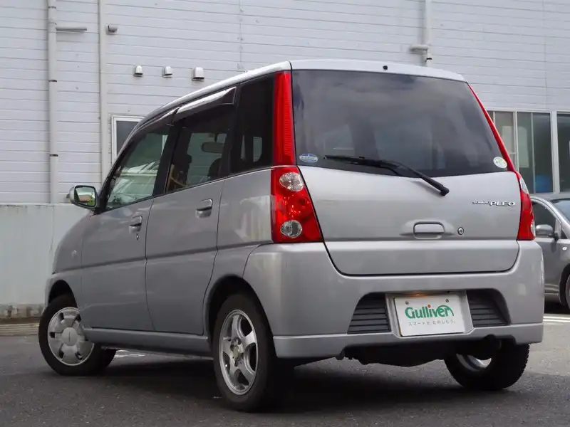 カタログ画像：プレオ（PLEO） Ｌ スペシャル 2003年5月 TA-RA2 660cc シャイニーシルバー・メタリック 燃費20.0km / l  バック