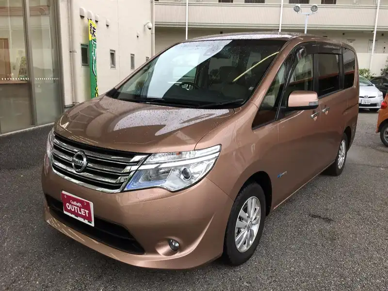 カタログ画像：セレナ（SERENA） ２０Ｇ Ｓ－ハイブリッド 2015年7月 DAA-HC26 2000cc ロゼブロンズ（ＴＭ） 燃費15.4km / l 外装