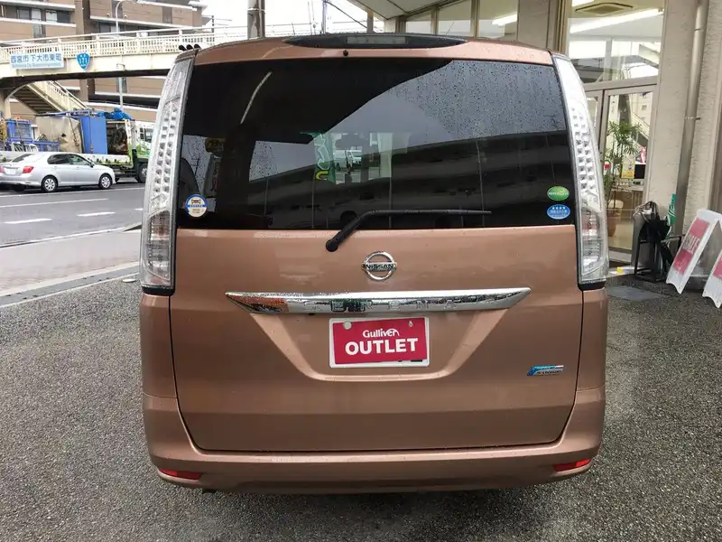 カタログ画像：セレナ（SERENA） ２０Ｇ Ｓ－ハイブリッド 2015年7月 DAA-HC26 2000cc ロゼブロンズ（ＴＭ） 燃費15.4km / l バック