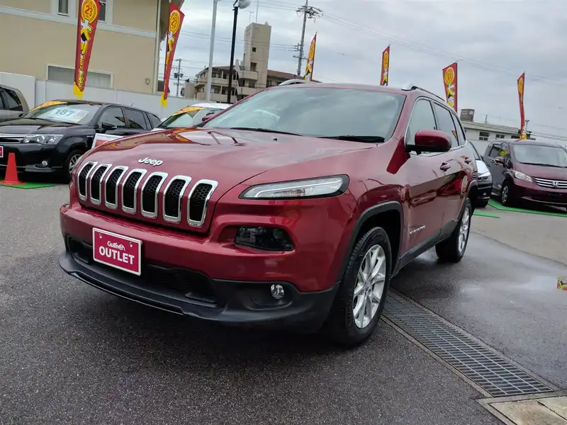 カタログ画像：ジープ・チェロキー（JEEP CHEROKEE） ロンジチュード 2015年4月 ABA-KL24P 2400cc ディープチェリーレッド クリスタルパールコート 燃費8.6km / l 外装