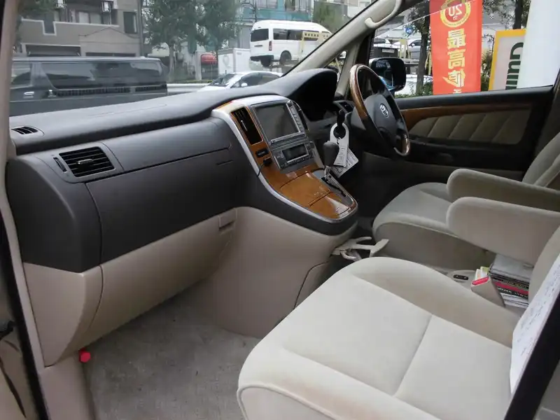 カタログ画像：アルファードＧ（ALPHARD G） ＭＸ Ｌエディション 2007年6月 CBA-MNH15W 3000cc ゴールドメタリック 燃費8.6km / l  内装