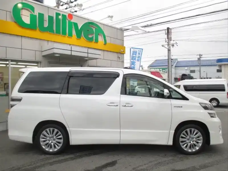 カタログ画像：ヴェルファイアハイブリッド（VELLFIRE HYBRID） ハイブリッドＺＲ Ｇエディション 2012年9月 DAA-ATH20W 2400cc ホワイトパールクリスタルシャイン 燃費16.2km / l 外装