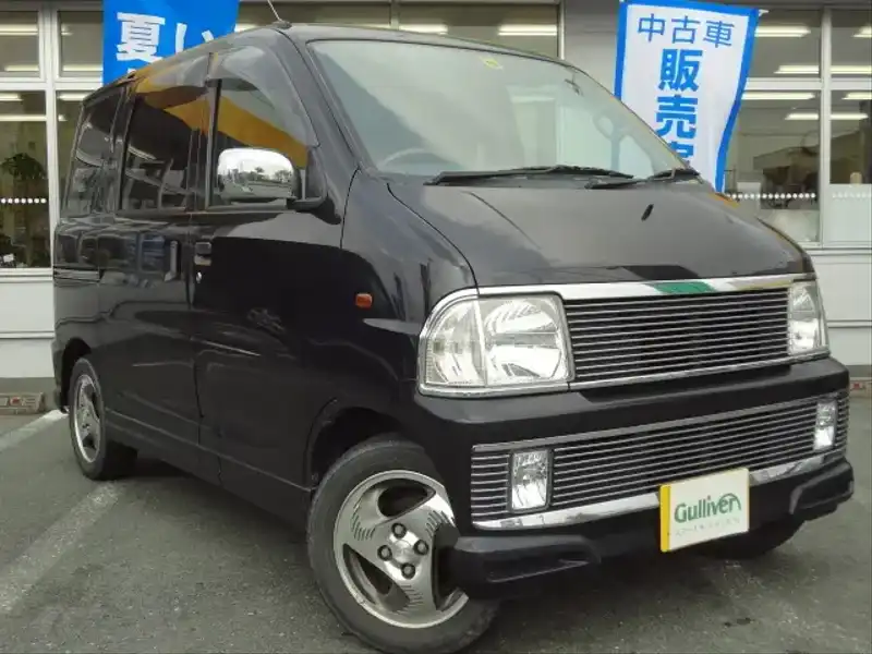 カタログ画像：アトレーワゴン（ATRAI WAGON） エアロダウンビレットターボ ロールーフ 2003年6月 TA-S220G 660cc ブラックマイカ 燃費14.8km / l  メイン（その他）