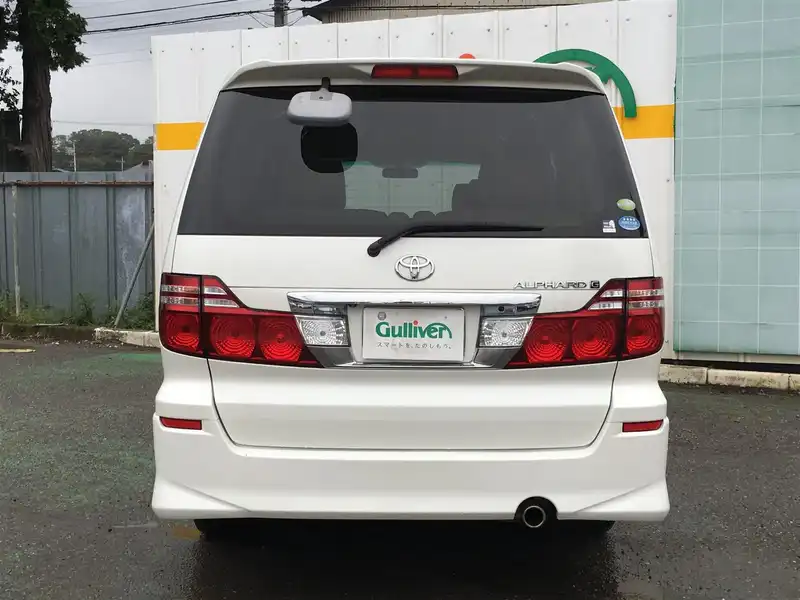 カタログ画像：アルファードＧ（ALPHARD G） ＡＳ プライムセレクション 2006年8月 DBA-ANH10W 2400cc ホワイトパールマイカ 燃費9.7km / l  バック