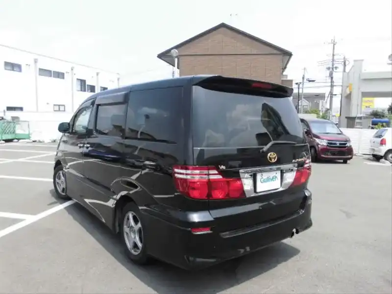 カタログ画像：アルファードＧ（ALPHARD G） ＭＳ リミテッド・デュアルＡＶＮスペシャル 2005年9月 TA-MNH15W 3000cc ブラックマイカ 燃費8.6km / l  バック