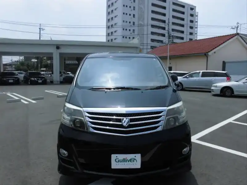 カタログ画像：アルファードＧ（ALPHARD G） ＭＳ リミテッド・デュアルＡＶＮスペシャル 2005年9月 TA-MNH15W 3000cc ブラックマイカ 燃費8.6km / l  フロント