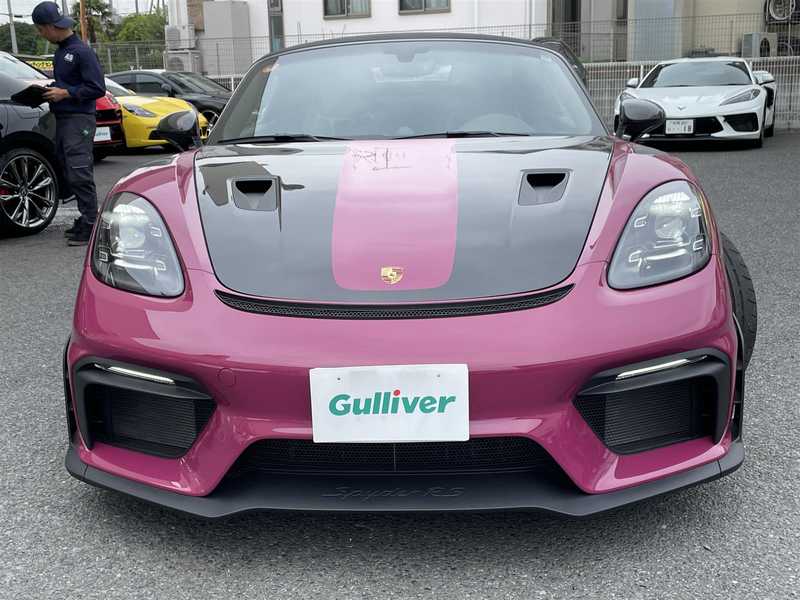 カタログ画像：７１８スパイダー（718 SPYDER） ７１８スパイダーＲＳ 2023年5月 4000cc レーシングイエロー フロント