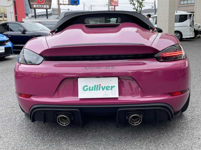 カタログ画像：７１８スパイダー（718 SPYDER） ７１８スパイダーＲＳ 2023年5月 4000cc ルビースターネオ バック