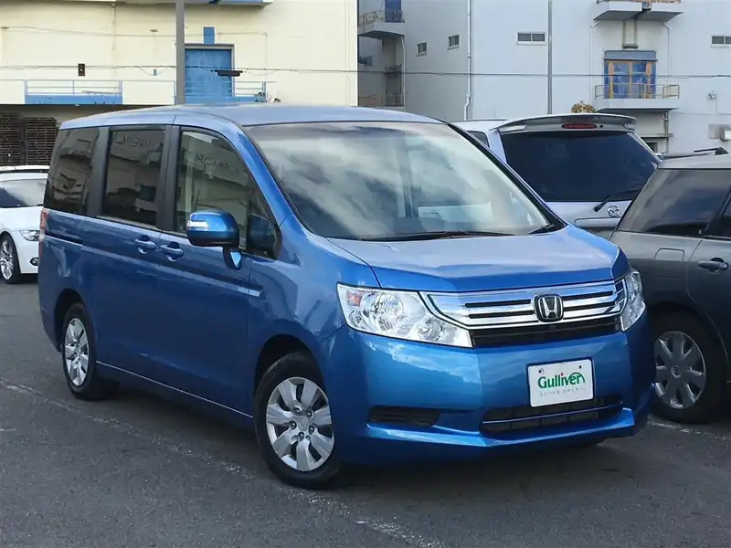 カタログ画像：ステップワゴン（STEPWAGON） Ｌｉ 2011年8月 DBA-RK2 2000cc アオゾラブルー・メタリック 燃費11.6km / l メイン