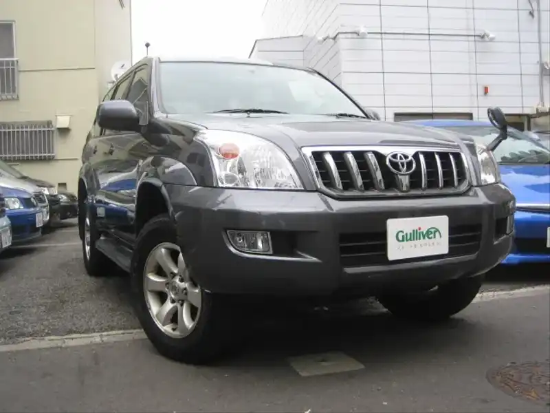 カタログ画像：ランドクルーザープラド（LAND CRUISER PRADO） ＴＸ ５人乗り仕様 2005年8月 KN-KDJ120W 3000cc ダークグレーマイカメタリック 燃費11.2km / l  メイン（その他）