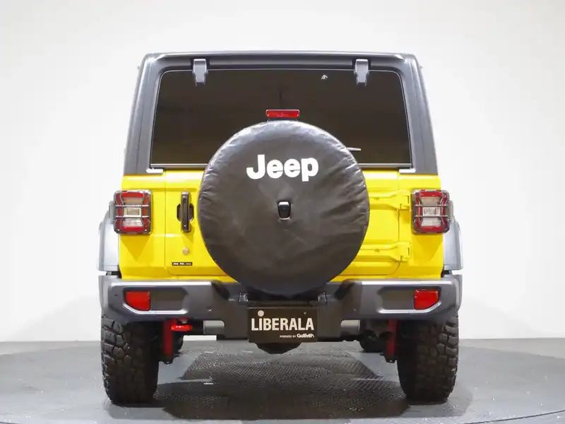 カタログ画像：ジープ・ラングラー（JEEP WRANGLER） ルビコン 2020年2月 ABA-JL36S 3600cc ヘラヤライエロークリアコート 燃費9.0km / l バック