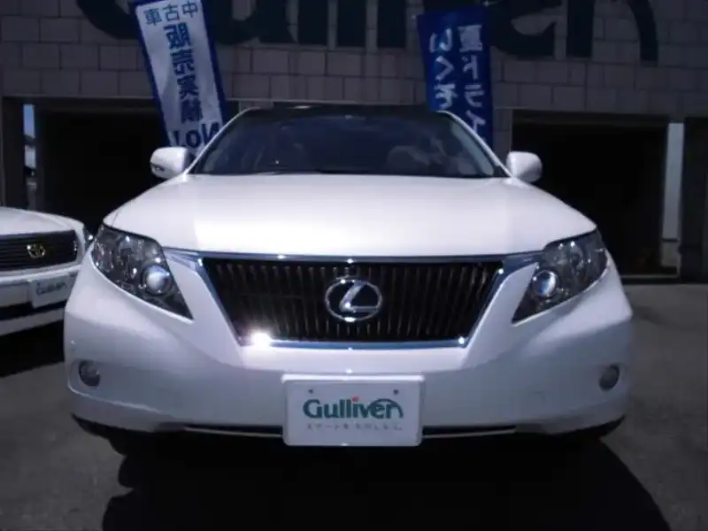 カタログ画像：ＲＸ（RX） ＲＸ３５０ バージョンＬ エアサスペンション 2011年6月 DBA-GGL16W 3500cc ホワイトパールクリスタルシャイン 燃費9.4km / l  フロント