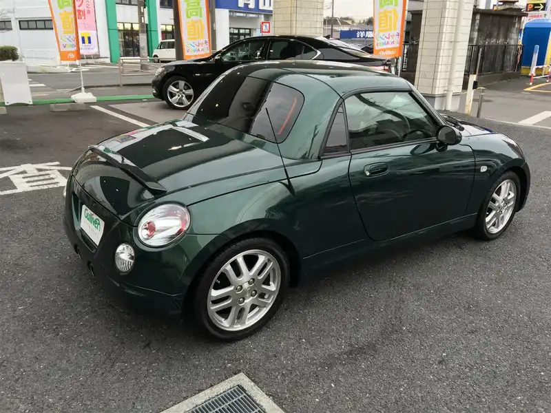 カタログ画像：コペン（COPEN） アルティメットエディションⅡ 2008年12月 ABA-L880K 660cc ＤＣ・ダークグリーンマイカ 燃費18.0km / l  バック