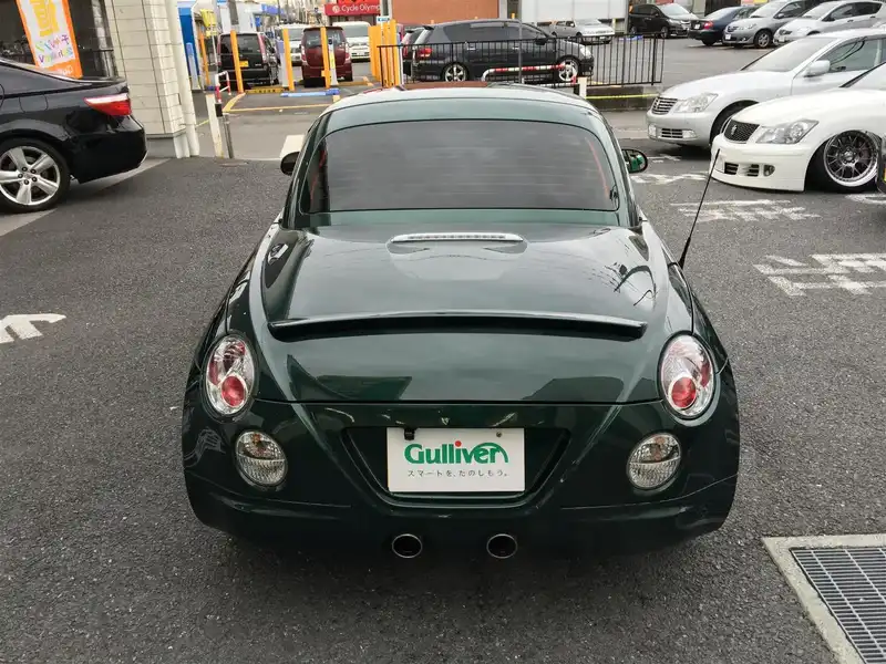 カタログ画像：コペン（COPEN） アルティメットエディションⅡ 2008年12月 ABA-L880K 660cc ＤＣ・ダークグリーンマイカ 燃費18.0km / l  バック