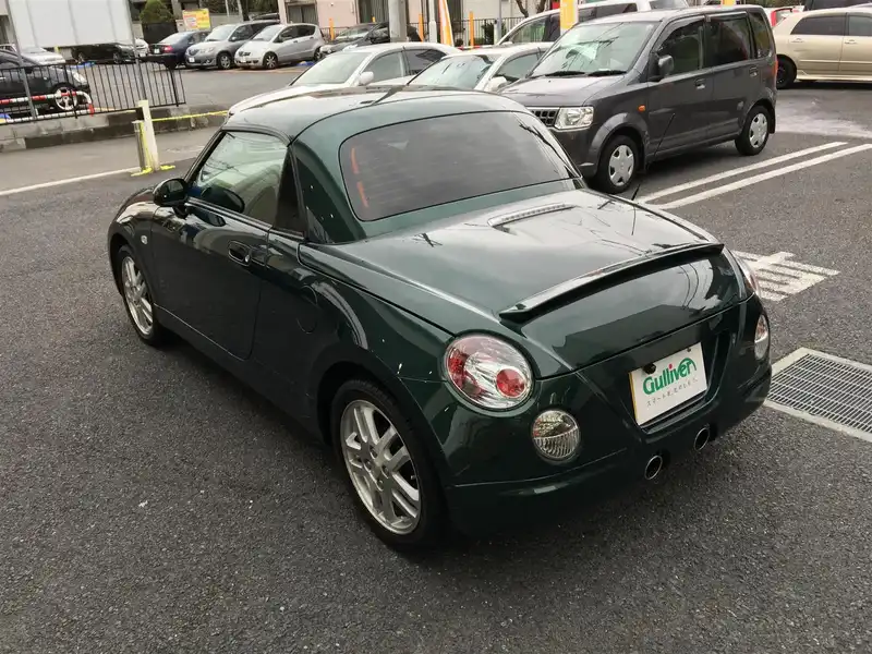 カタログ画像：コペン（COPEN） アルティメットエディションⅡ 2008年12月 ABA-L880K 660cc ＤＣ・ダークグリーンマイカ 燃費15.2km / l  バック