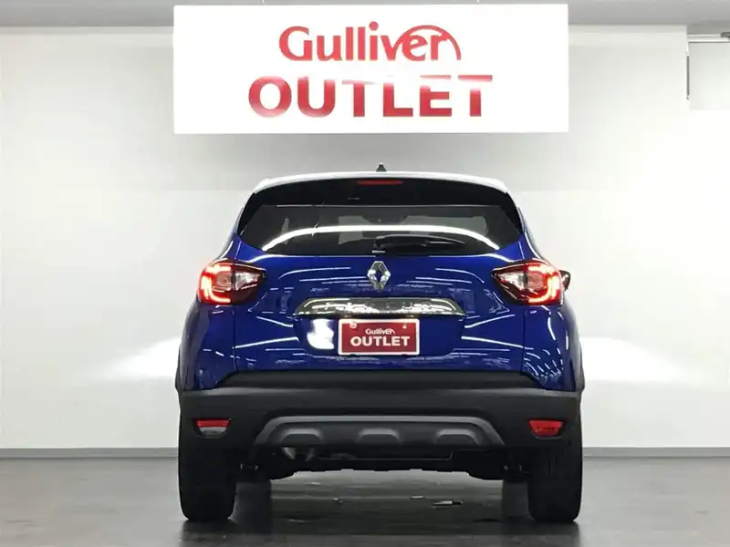 カタログ画像：キャプチャー（CAPTUR） Ｓエディション 2018年10月 ABA-2RH5F1 1200cc ブルー アイロン Ｍ+グリ プラティヌ Ｍ 燃費17.2km / l バック