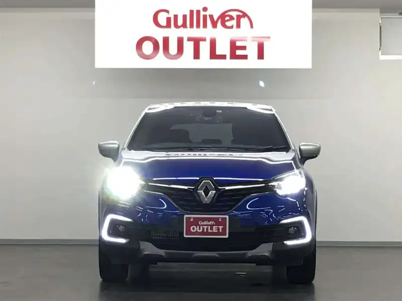 カタログ画像：キャプチャー（CAPTUR） Ｓエディション 2018年10月 ABA-2RH5F1 1200cc ブルー アイロン Ｍ+グリ プラティヌ Ｍ 燃費17.2km / l フロント