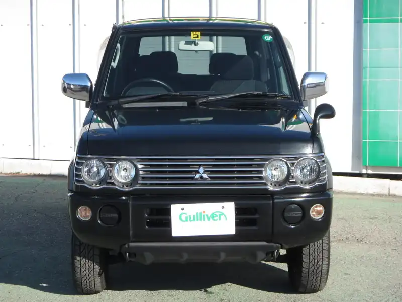 カタログ画像：パジェロミニ（PAJERO MINI） リンクスＺ 2001年10月 GF-H53A 660cc ブラック（Ｐ） フロント