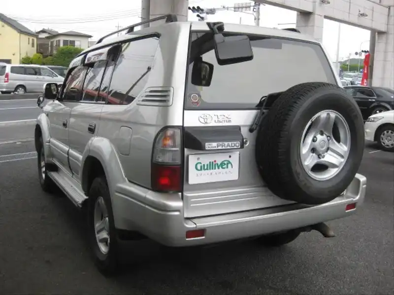 カタログ画像：ランドクルーザープラド（LAND CRUISER PRADO） ＴＸリミテッド 2000年7月 GF-RZJ95W 2700cc バック