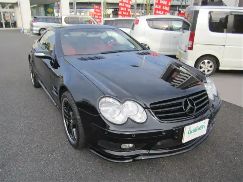 カタログ画像：ＳＬ（SL） ＳＬ５５ ＡＭＧ 2005年8月 DBA-230474 5500cc オブシディアンブラック（Ｍ）orエメラルドブラック（Ｍ） 燃費6.6km / l  メイン