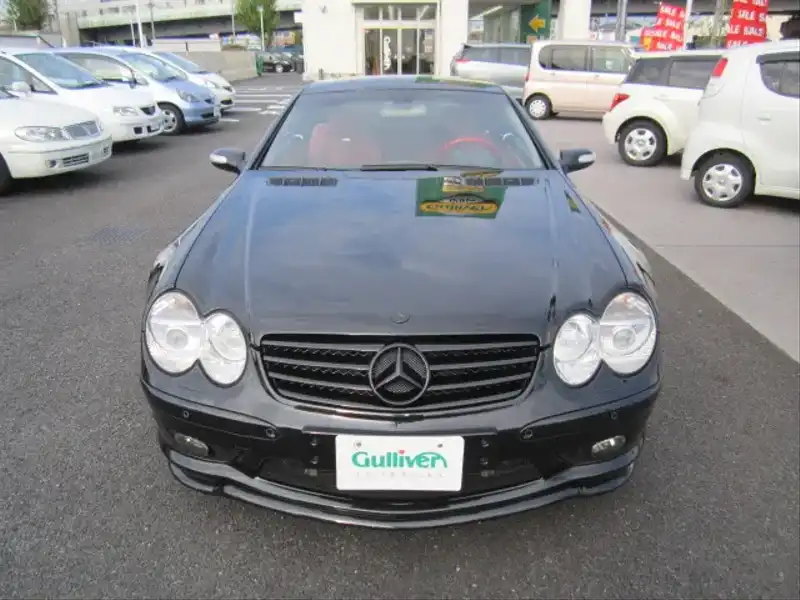 10022152 | カタログ画像：ＳＬ（SL） ＳＬ５５ ＡＭＧ 2004年7月 GH-230474 5500cc オブシディアンブラック（Ｍ）orエメラルドブラック（Ｍ） フロント