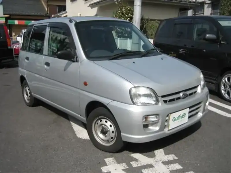 カタログ画像：プレオ（PLEO） Ａ 1999年6月 GD-RV1 660cc プラチナシルバー・メタリック 燃費21.0km / l  メイン