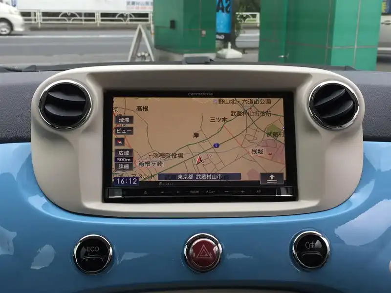 カタログ画像：５００（500） ツインエア ポップ 2012年10月 ABA-31209 900cc ブルーヴォラーレ 燃費24.0km / l 内装