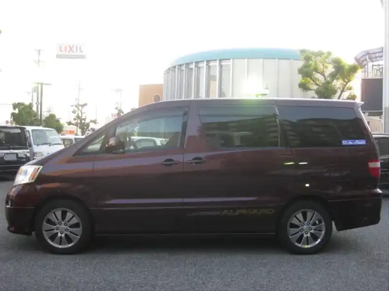 カタログ画像：アルファードＶ（ALPHARD V） ＭＸ Ｌエディション 2004年4月 TA-MNH15W 3000cc ボルドーマイカ 燃費8.6km / l  外装