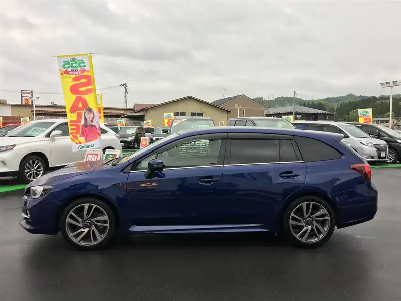 カタログ画像：レヴォーグ（LEVORG） １．６ＧＴ－Ｓアイサイト 2015年4月 DBA-VM4 1600cc ラピスブルー・パール 燃費16.0km / l 外装