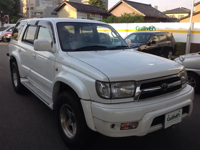 カタログ画像：ハイラックスサーフ（HILUX SURF） ＳＳＲ－Ｇ 2000年7月 GF-VZN185W 3400cc レッドマイカメタリックトーニングＧ 燃費8.2km / l  メイン（その他）